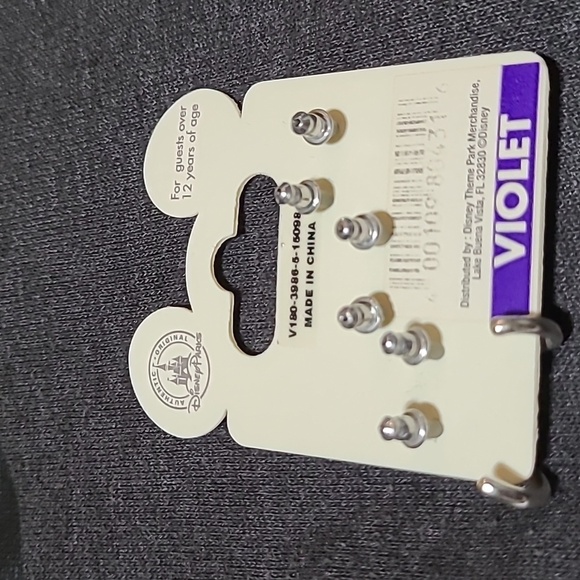 DISNEY MICKEY MOUSE PEEKING OVER SWEATSHIRT & MICKEY MOUSE SET 3 EARRINGS - Picture 7 of 14